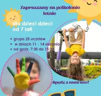 półkolonie - plakat